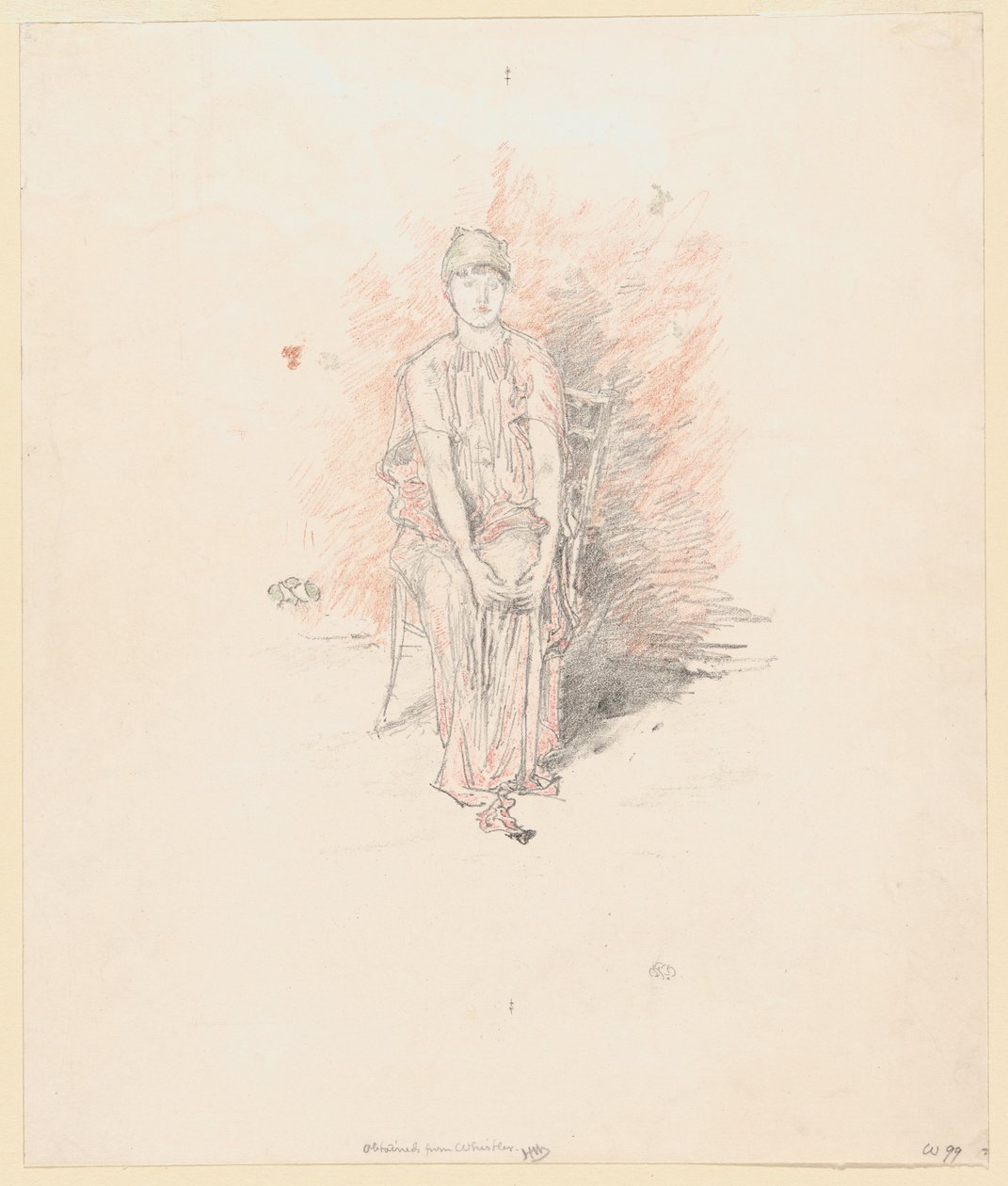Figuuritutkimus väreissä tekijältä James Abbott McNeill Whistler