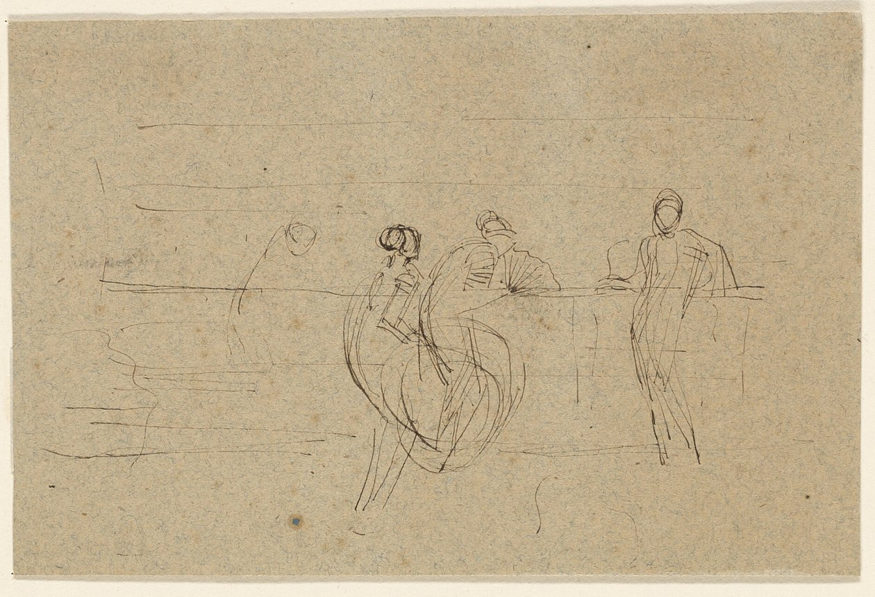 Hahmot kaiteen vieressä tekijältä James McNeill Whistler