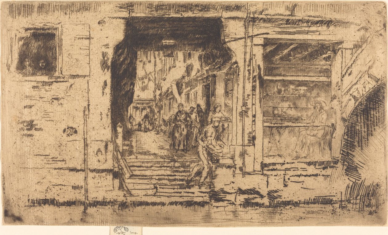 Kalakauppa, Venetsia tekijältä James Abbott McNeill Whistler