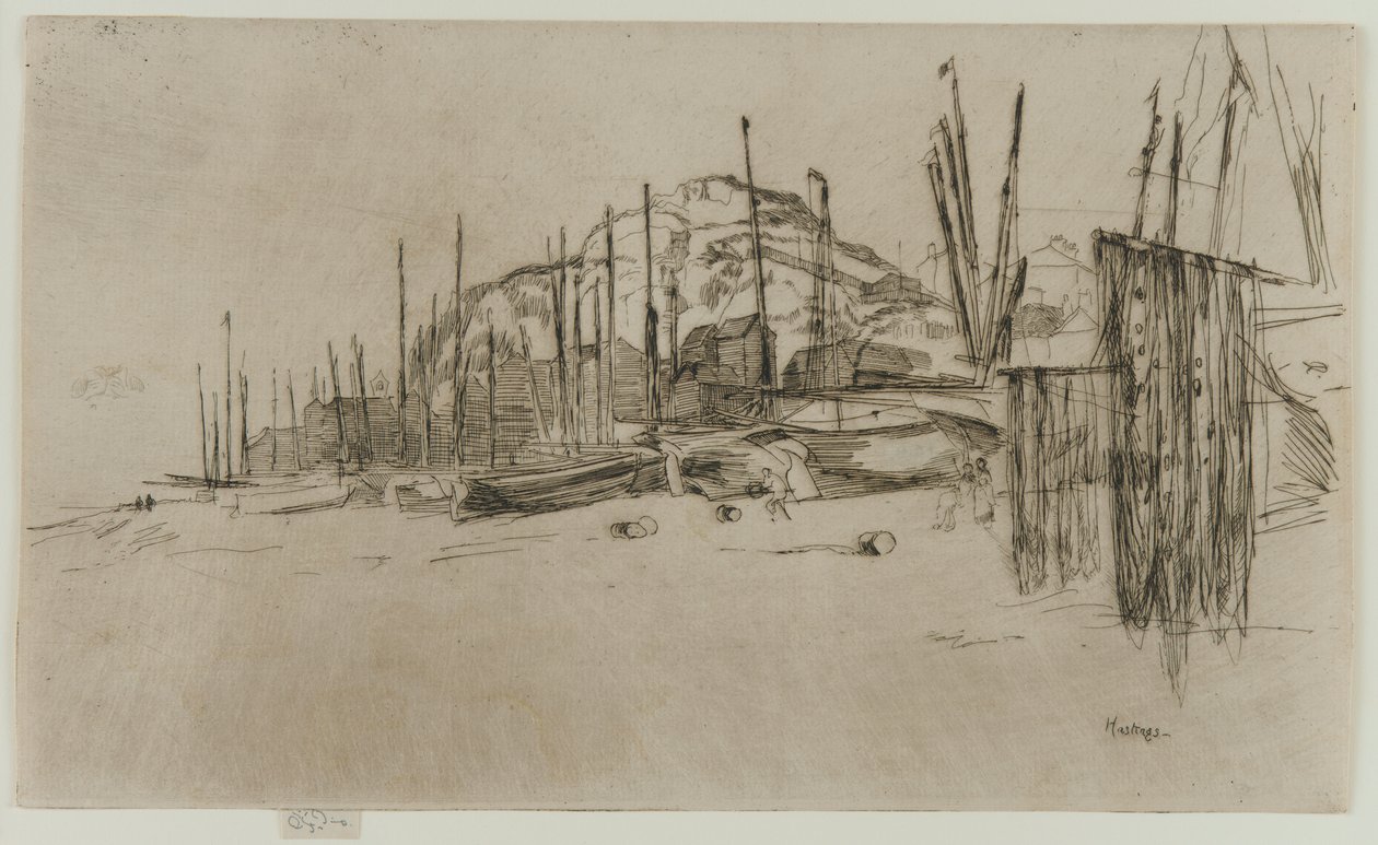 Kalastusveneet, Hastings tekijältä James Abbott McNeill Whistler