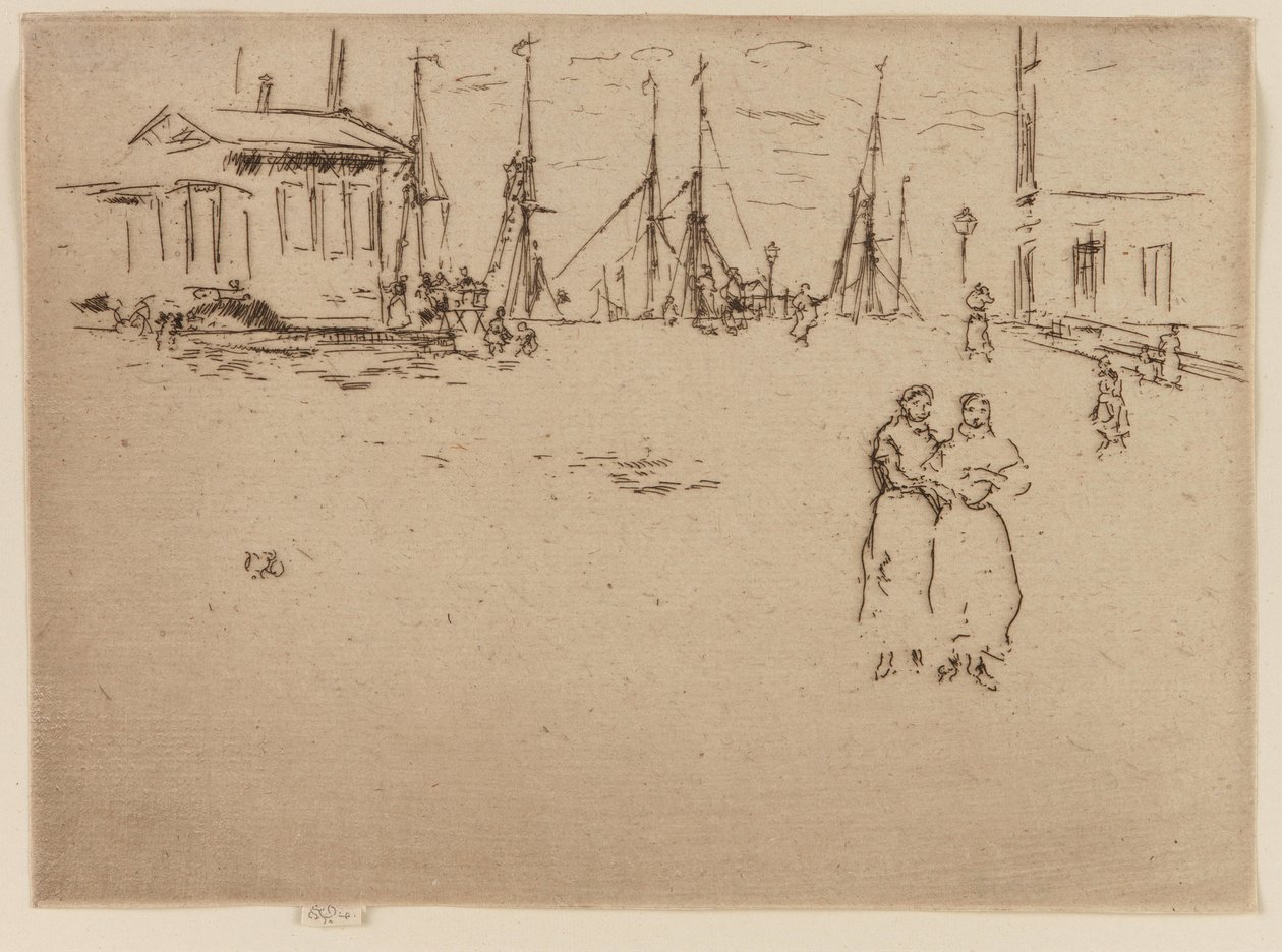 Fishing Quay, Oostende tekijältä James Abbott McNeill Whistler