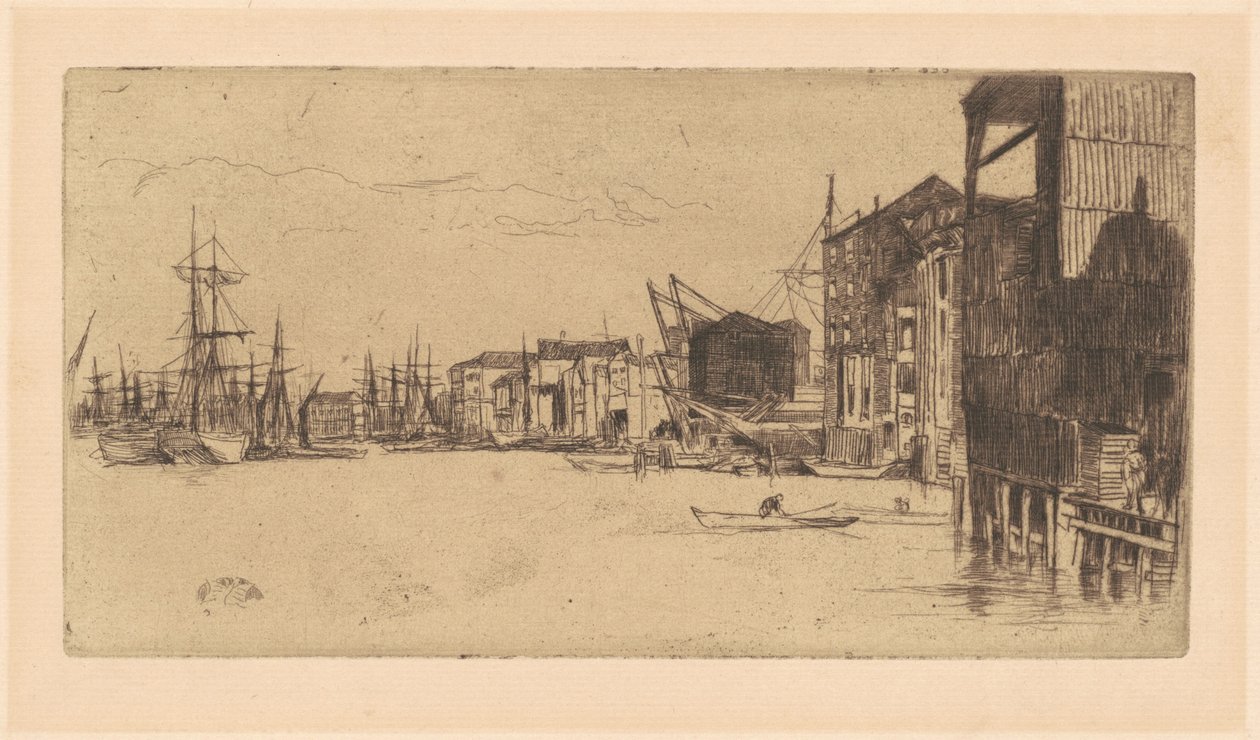 Free Trade Wharf tekijältä James Abbott McNeill Whistler