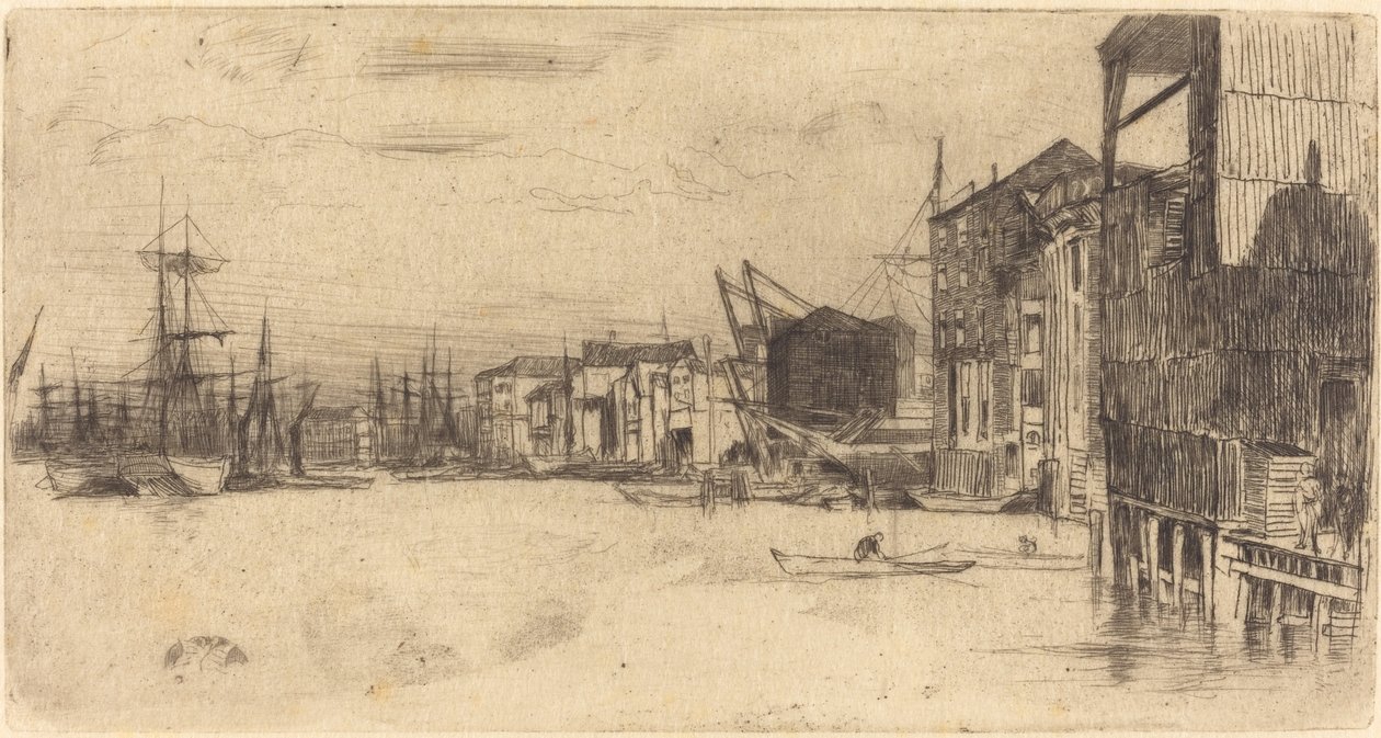 Free Trade Wharf tekijältä James Abbott McNeill Whistler