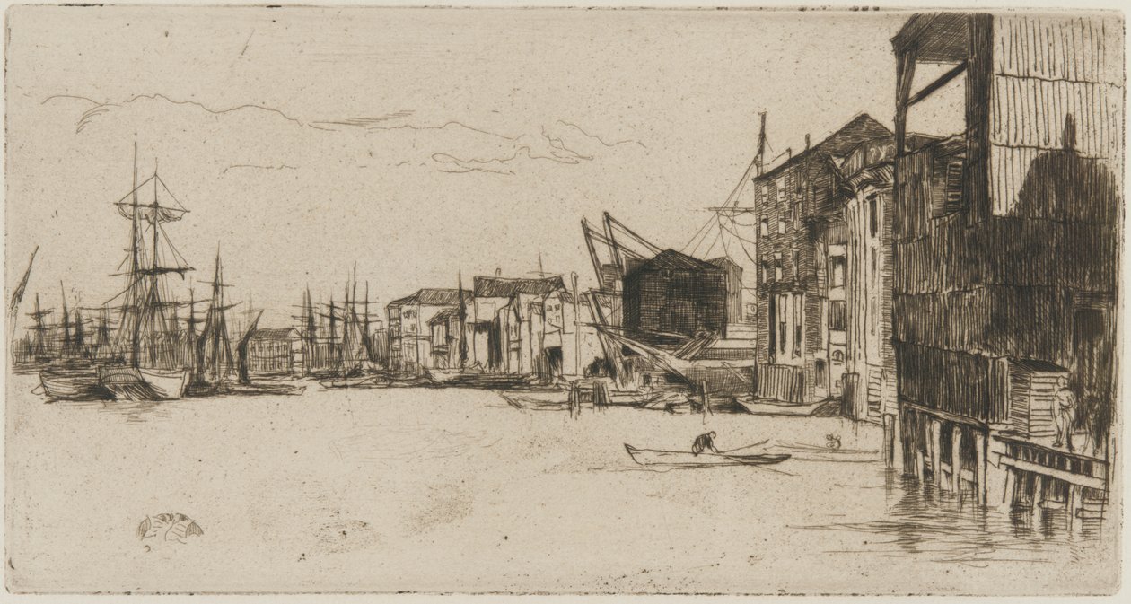 Free Trade Wharf tekijältä James Abbott McNeill Whistler