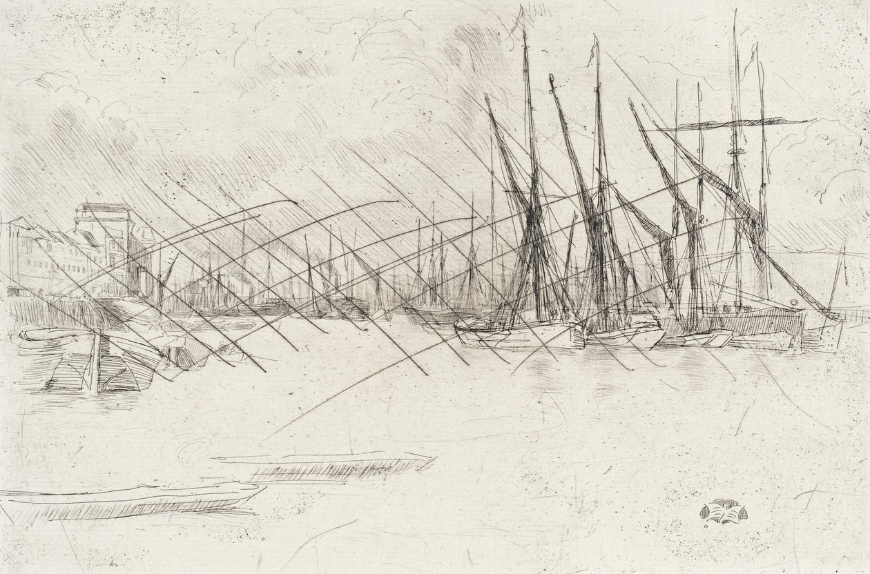 Pickle-Herring-portaiden luota tekijältä James McNeill Whistler