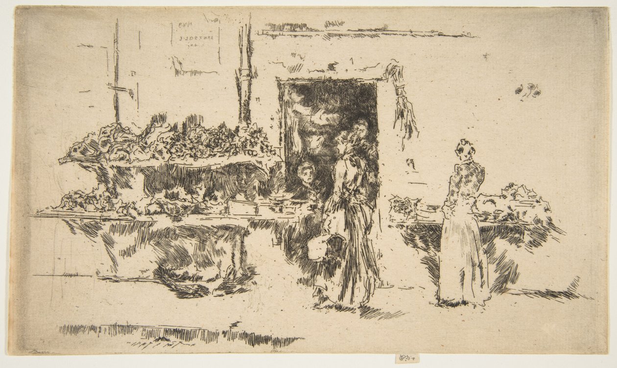 Hedelmäkauppa, Pariisi (vihanneskauppa, Pariisi) tekijältä James McNeill Whistler