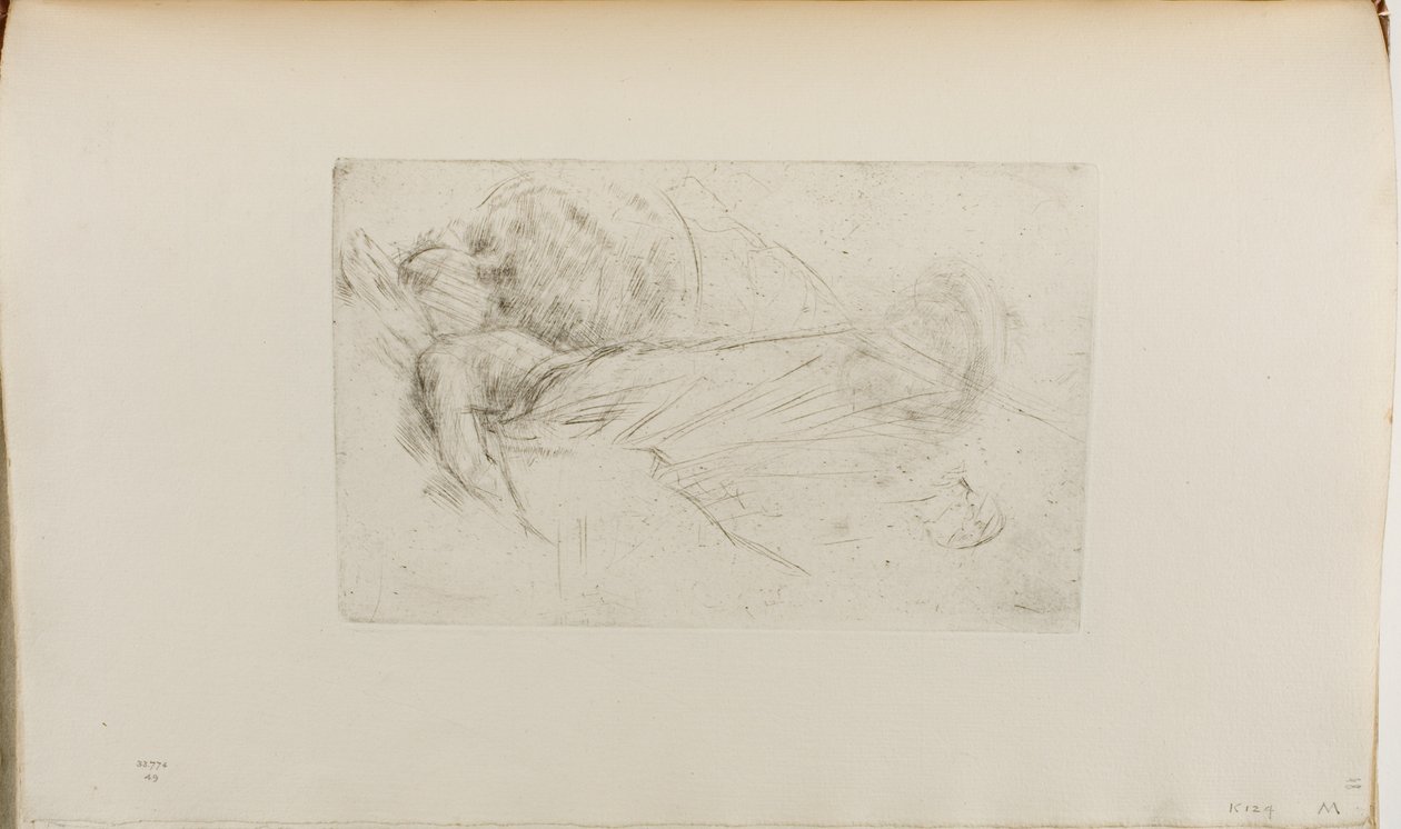 Tyttö makuulla tekijältä James Abbott McNeill Whistler