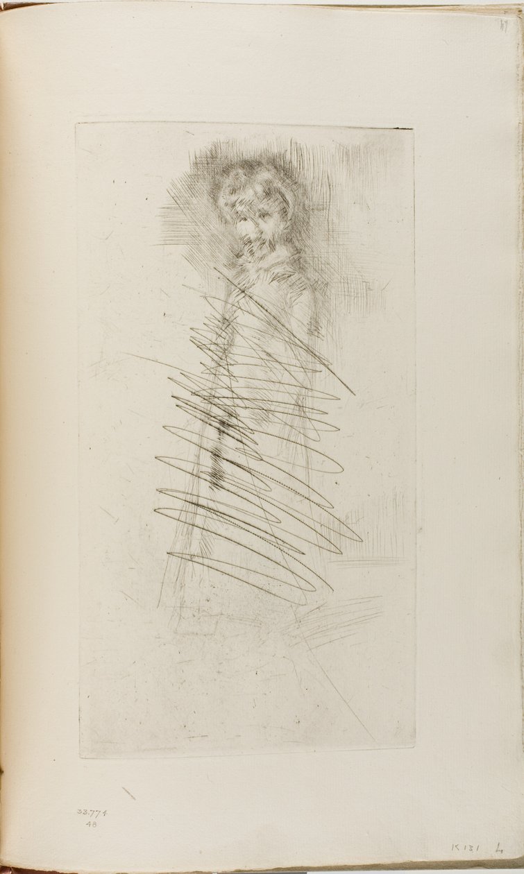 Tyttö seisoo tekijältä James Abbott McNeill Whistler