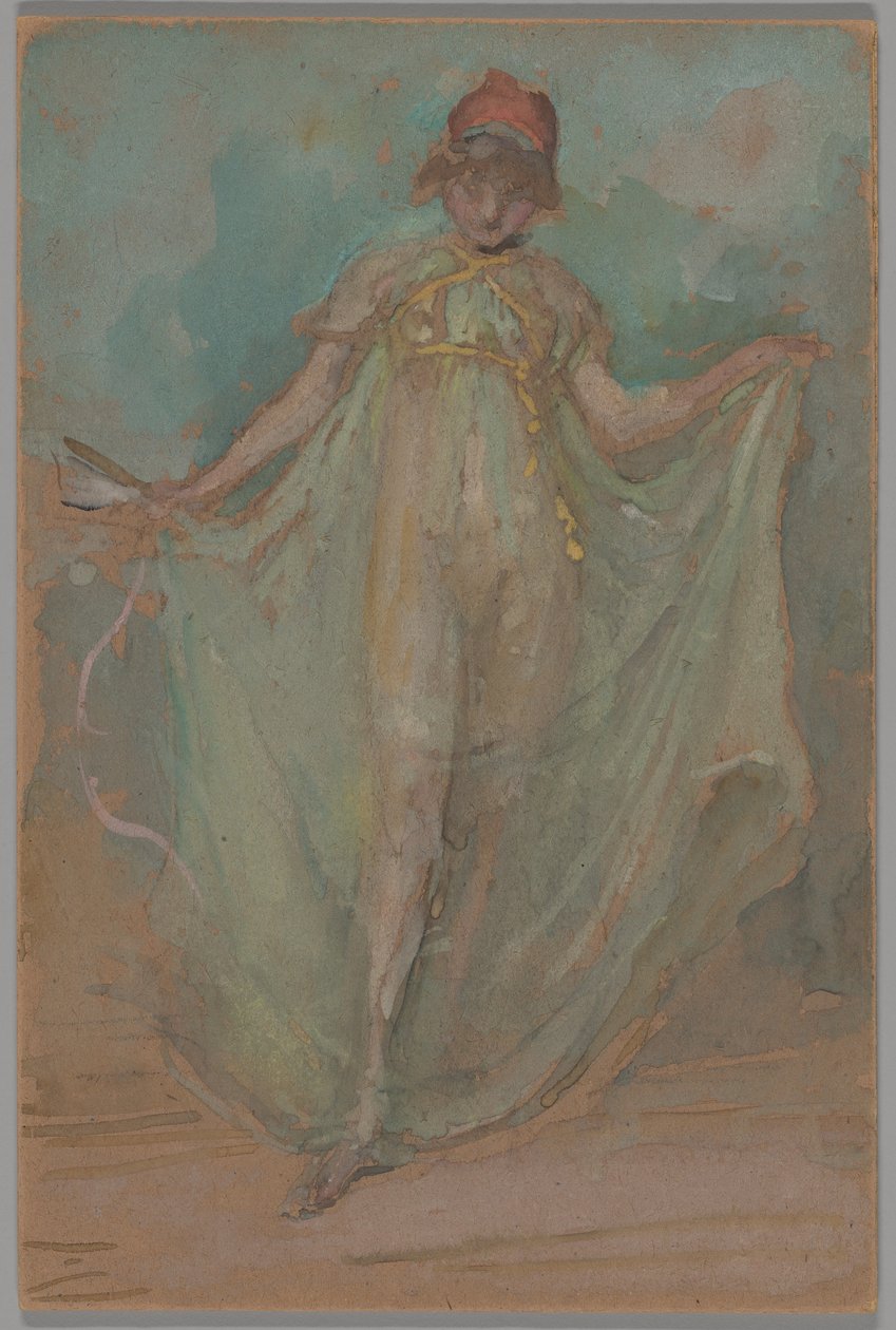 Vihreä ja sininen: Tanssija tekijältä James McNeill Whistler