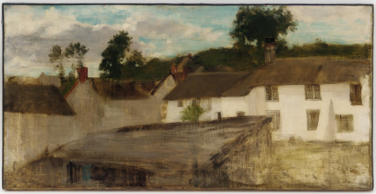 Vihreä ja hopea: Devonshiren mökit tekijältä James Abbott McNeill Whistler