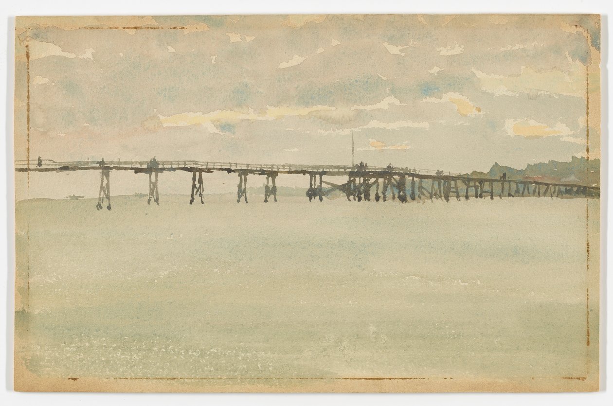 Harmaa ja hopea-laituri, Southend tekijältä James Abbott McNeill Whistler