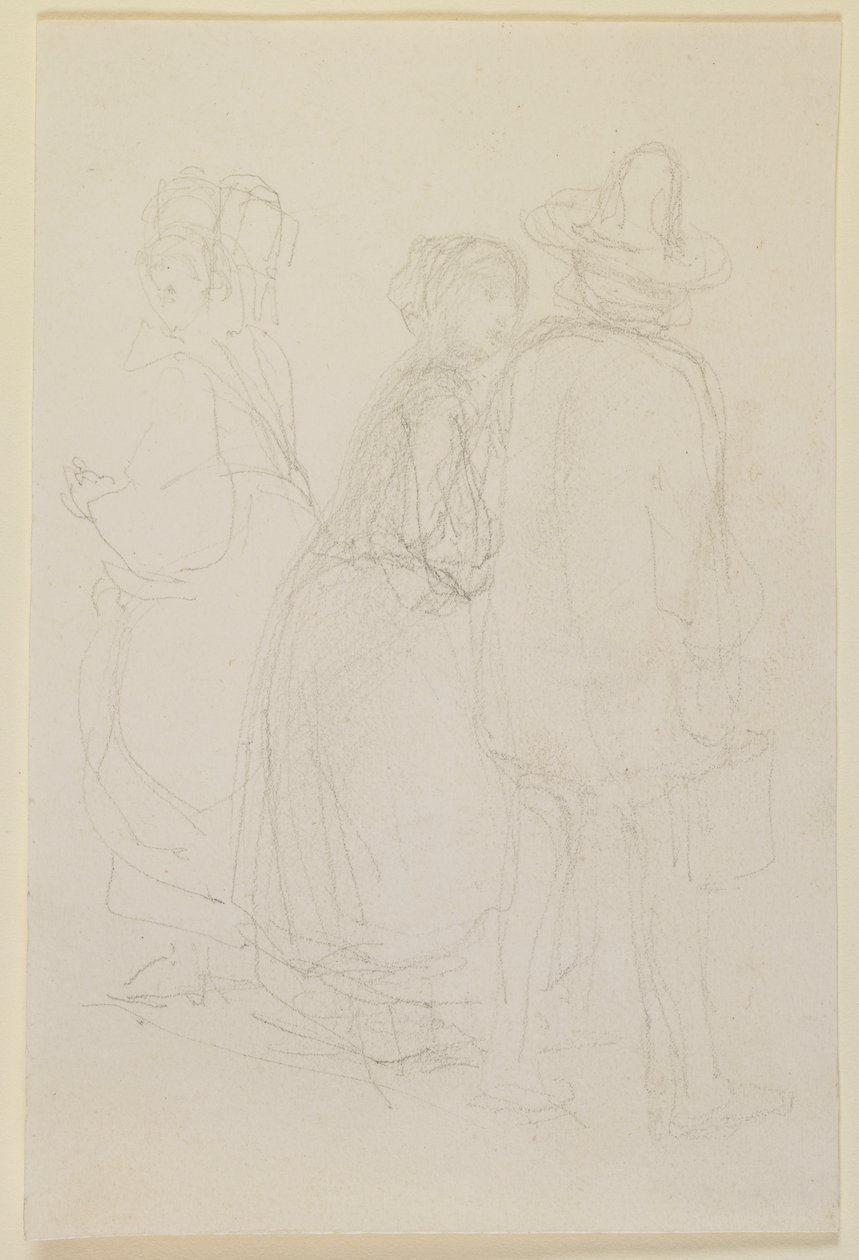 Kolmen seisovan hahmon ryhmä tekijältä James Abbott McNeill Whistler