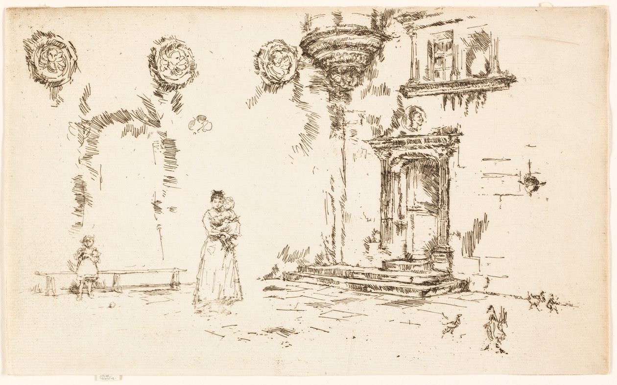 Hotelli Lallemant, Bourges tekijältä James McNeill Whistler