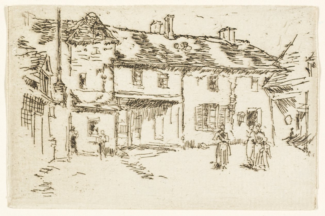Hotel de la Promenade, Loches tekijältä James Abbott McNeill Whistler