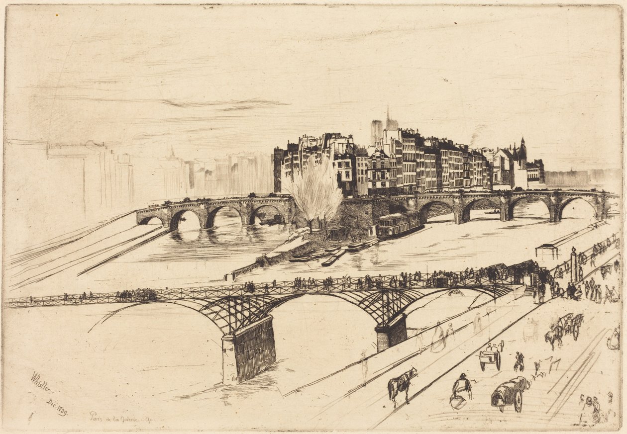 Île de la Cité, Pariisi tekijältä James McNeill Whistler