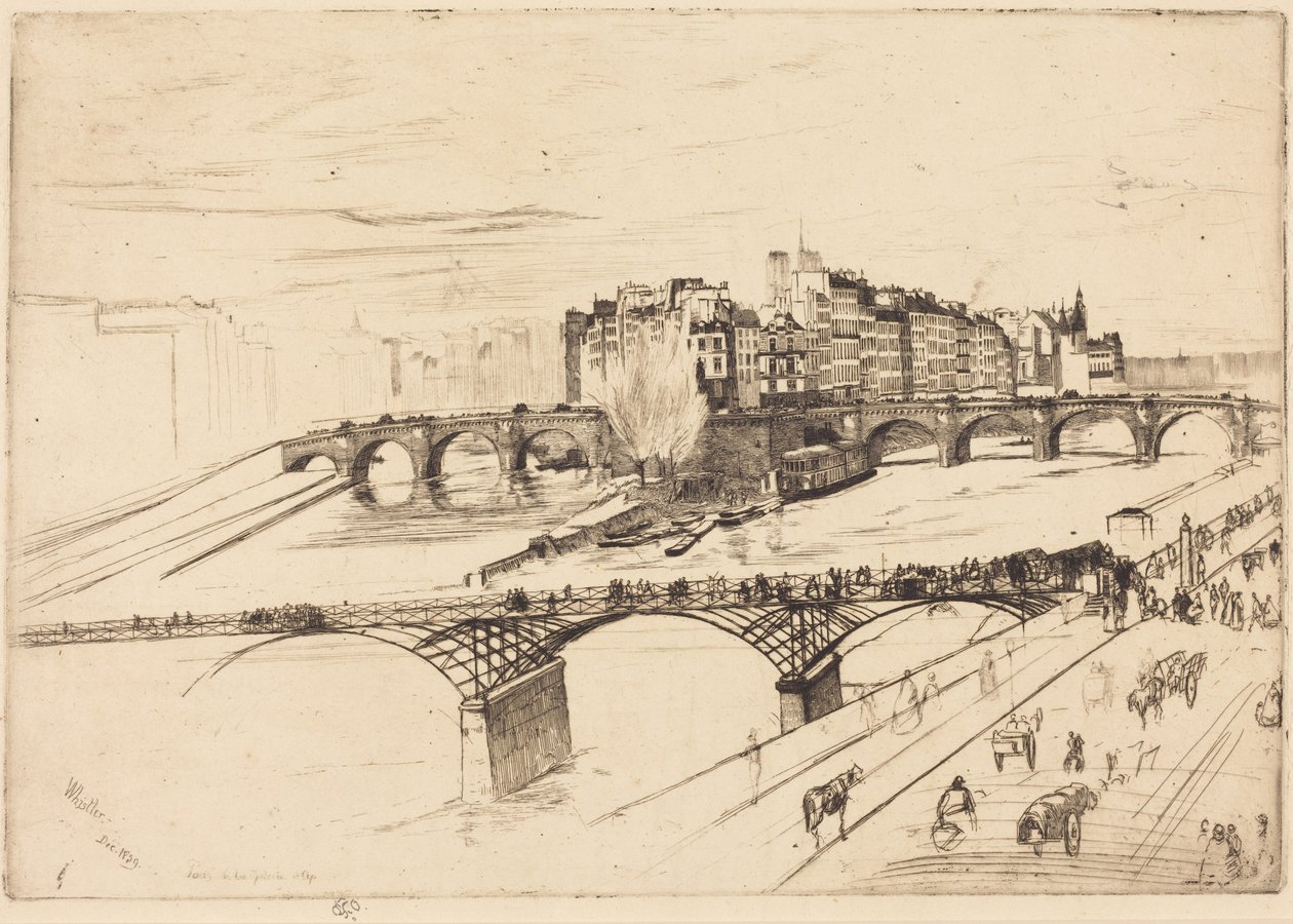 Île de la Cité, Pariisi tekijältä James McNeill Whistler