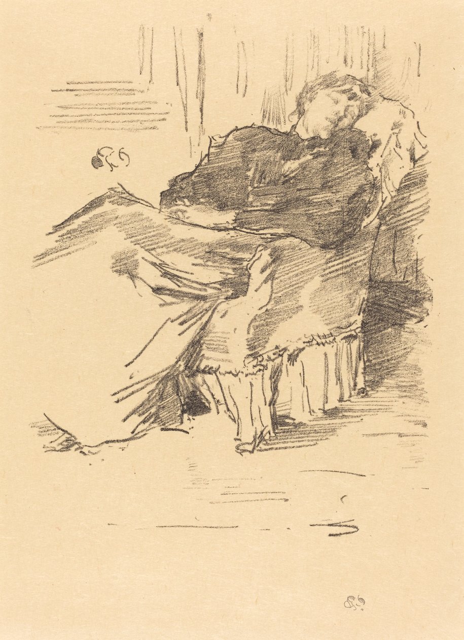 Kaunis Nukkuva Lady tekijältä James Abbott McNeill Whistler