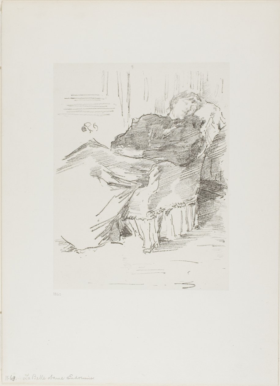 Kaunis Nukkuva Lady tekijältä James Abbott McNeill Whistler