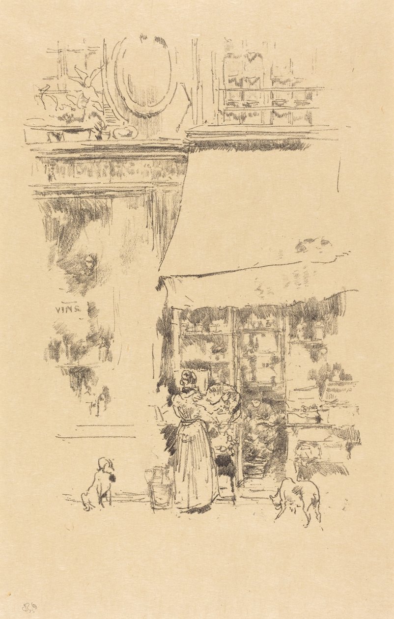 Rue de Grenellen hedelmäkauppias tekijältä James McNeill Whistler