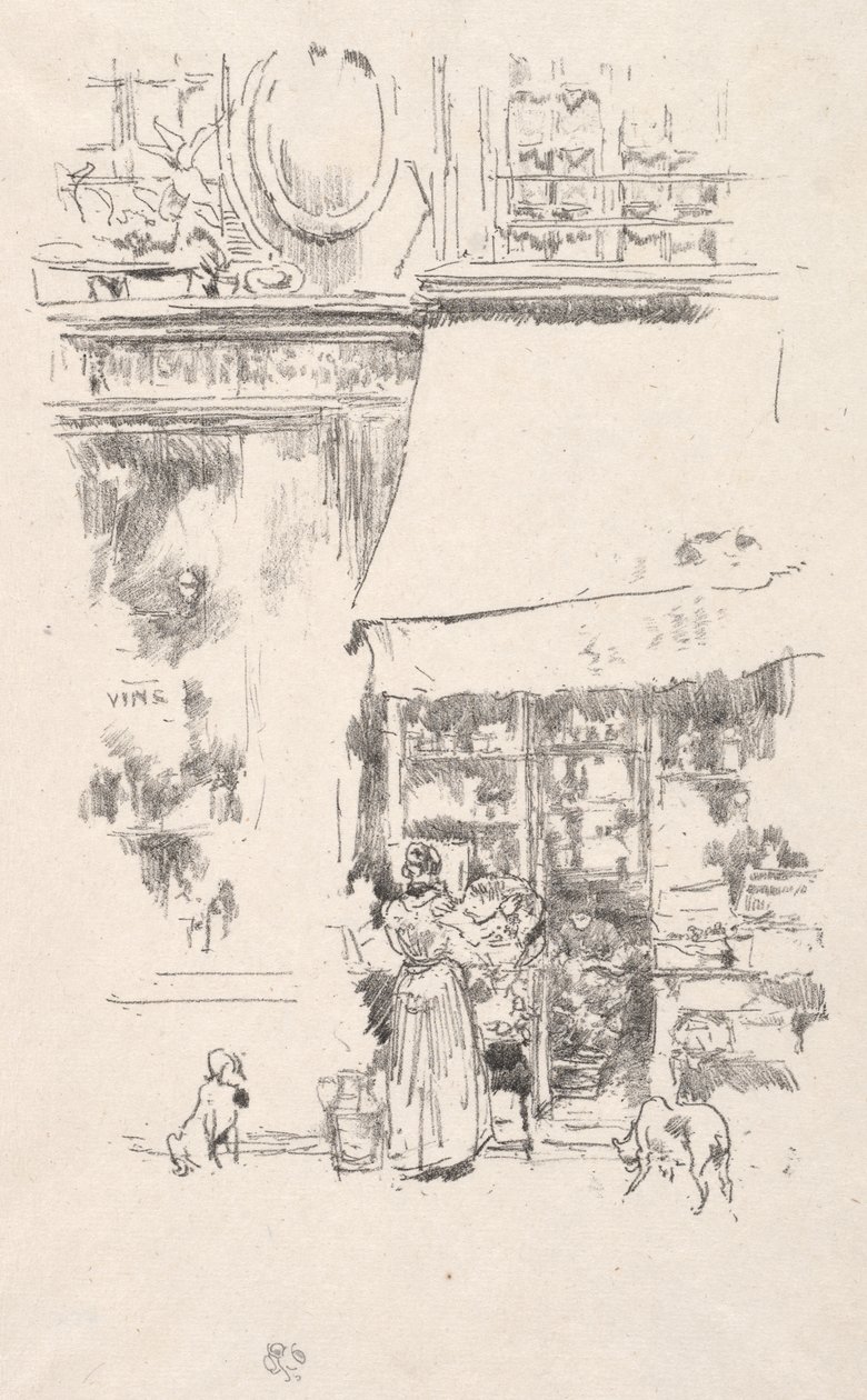 Rue de Grenellen maitokauppa tekijältä James McNeill Whistler