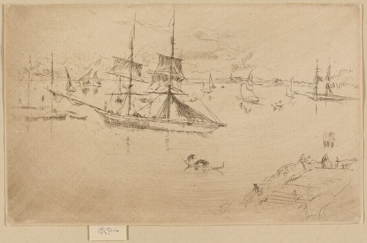 Laguuni - Keskipäivä tekijältä James Abbott McNeill Whistler