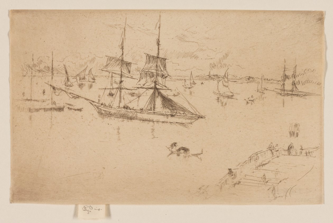 Laguuni - Keskipäivä tekijältä James Abbott McNeill Whistler