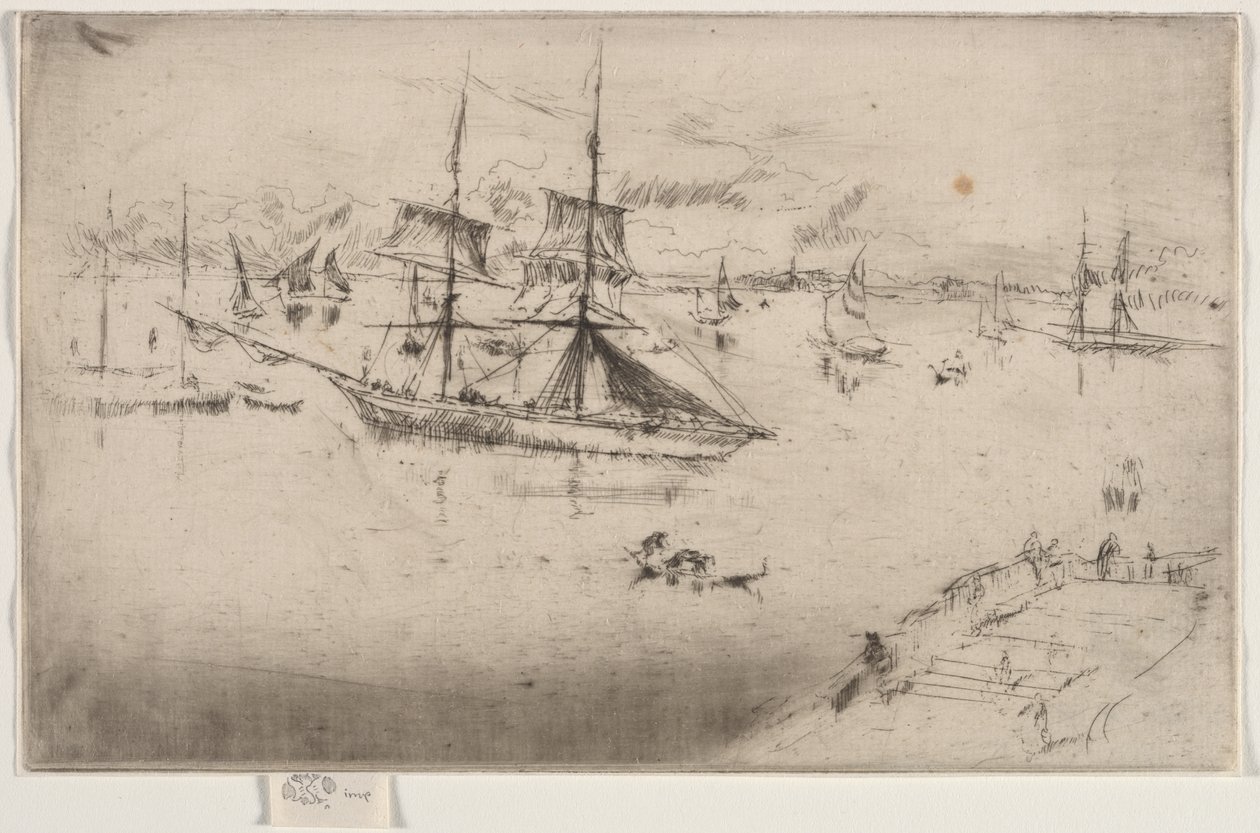 Lagoon: Keskipäivä tekijältä James McNeill Whistler
