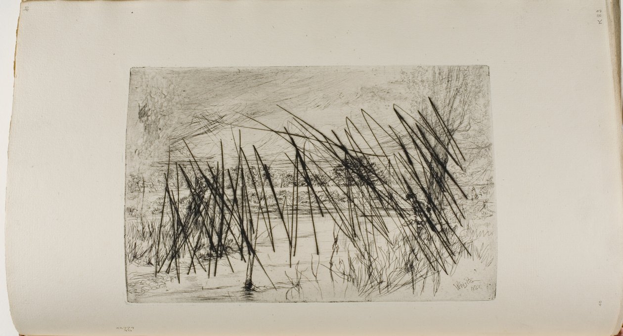 Maisema kalastajan kanssa tekijältä James Abbott McNeill Whistler