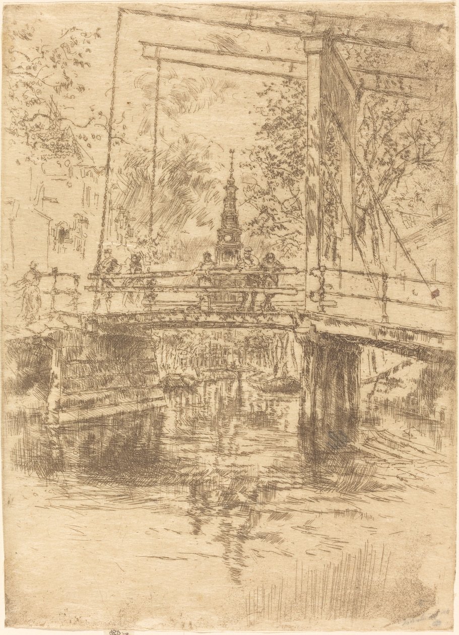 Little Drawbridge, Amsterdam tekijältä James Abbott McNeill Whistler