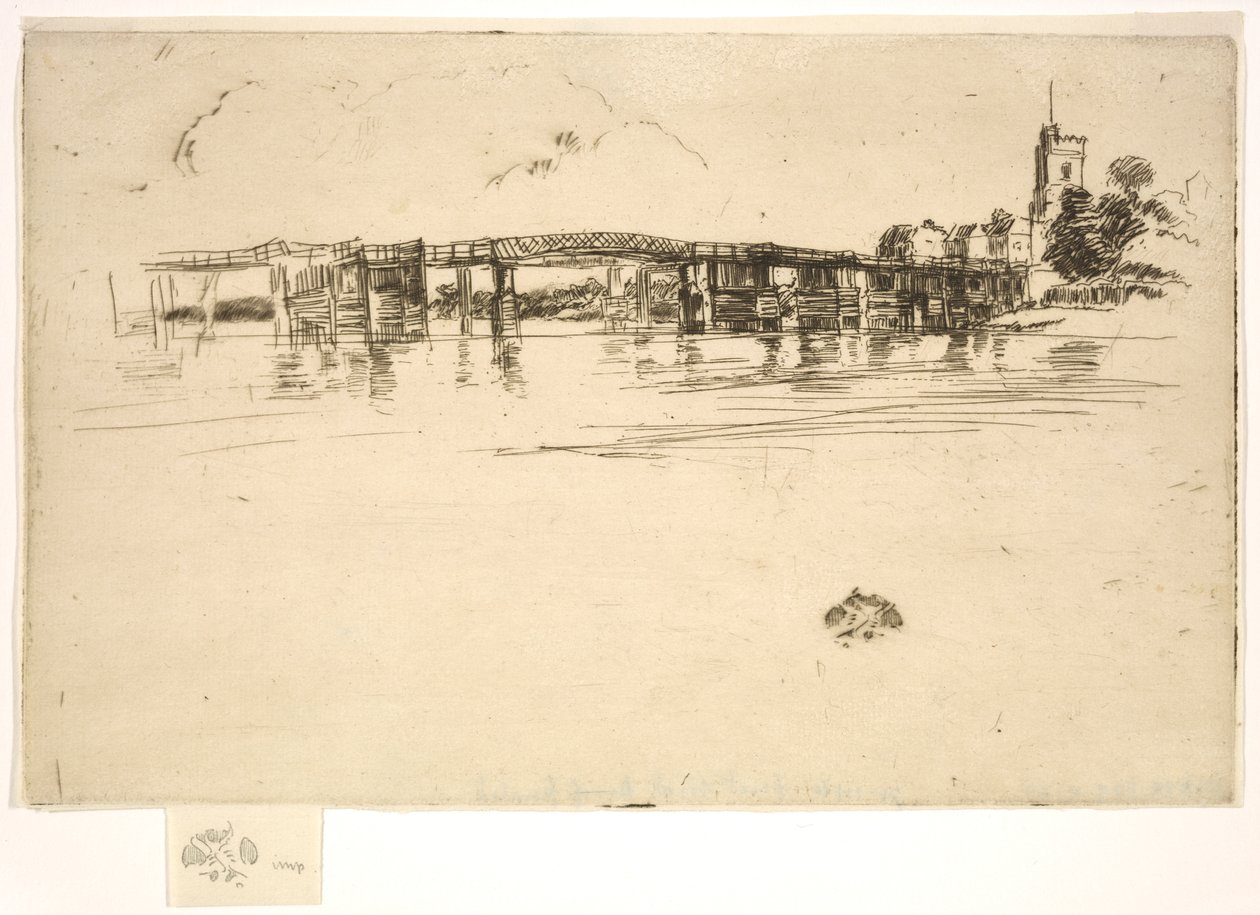 Little Putney Bridge tekijältä James Abbott McNeill Whistler