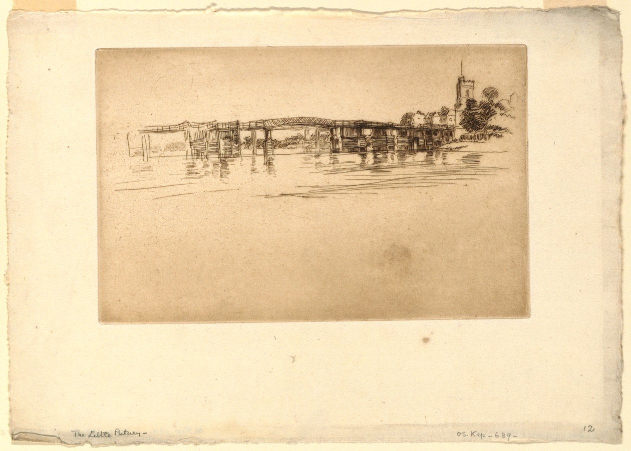 Little Putney Bridge tekijältä James Abbott McNeill Whistler