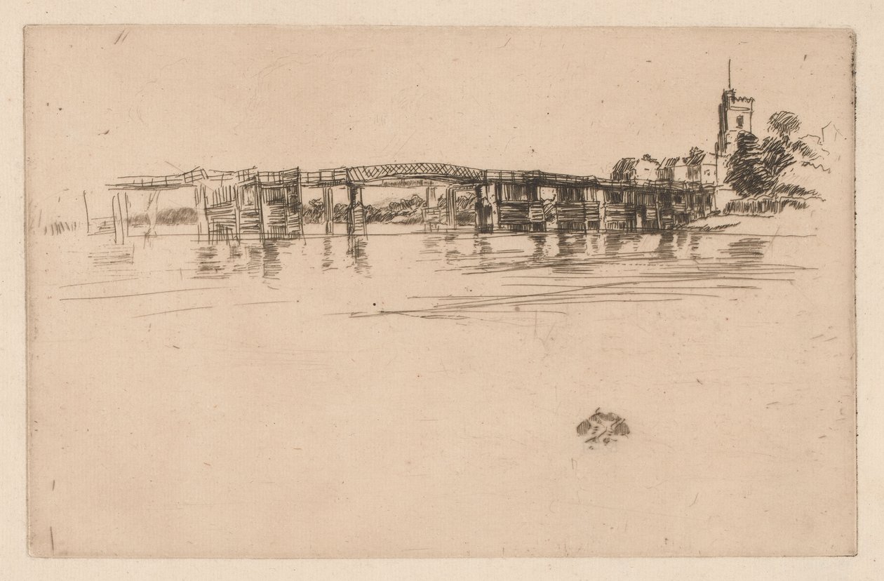 Little Putney Bridge tekijältä James Abbott McNeill Whistler