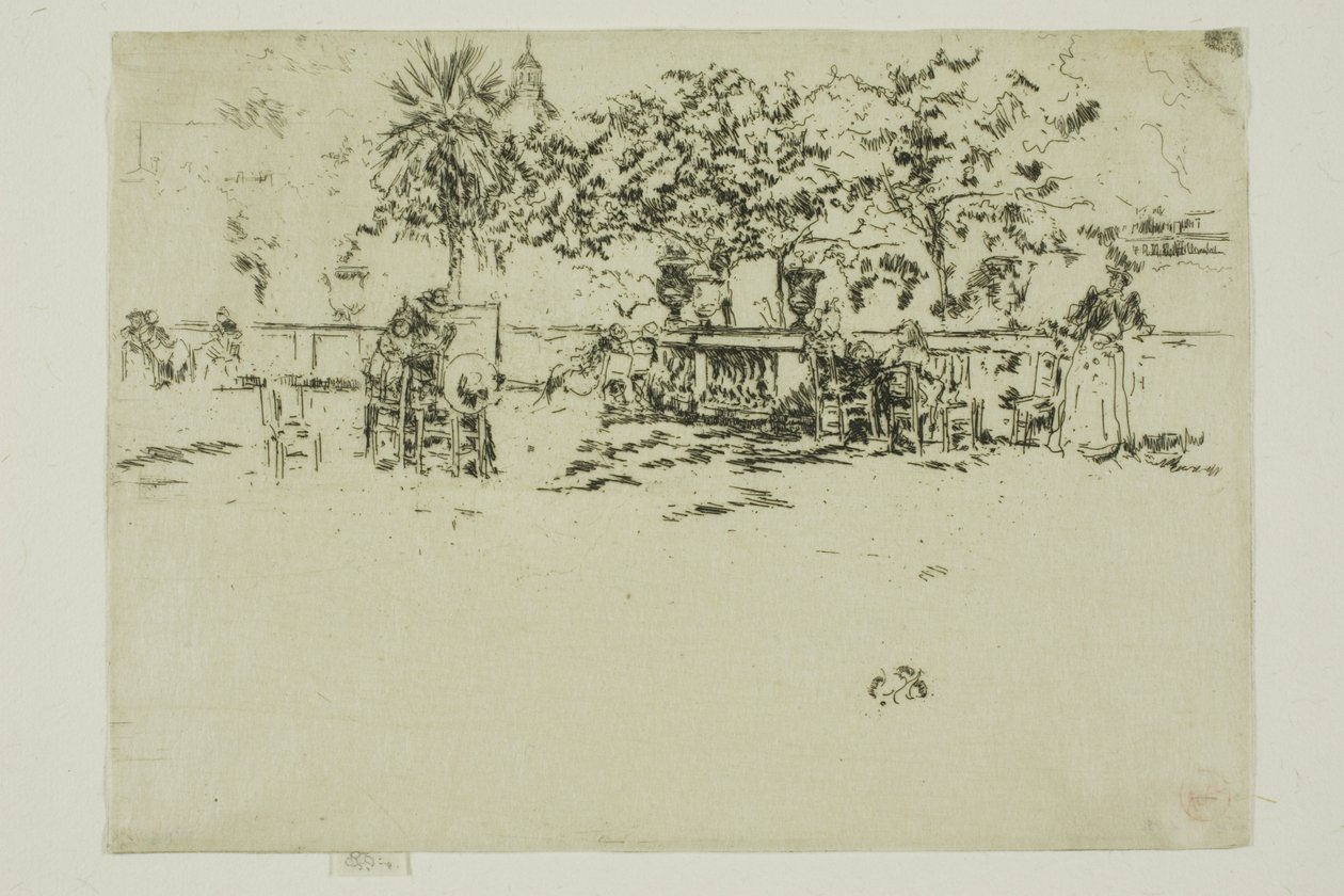 Little Terrace, Luxemburgin puutarha tekijältä James Abbott McNeill Whistler