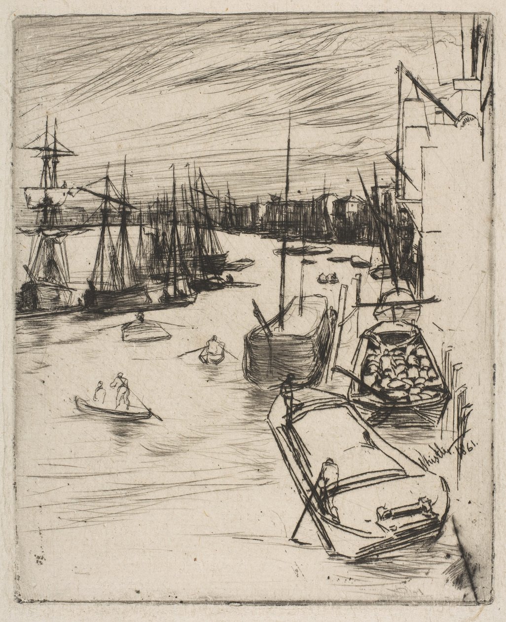 Pikku-Wapping (Pikku-Rotherhithe) tekijältä James McNeill Whistler