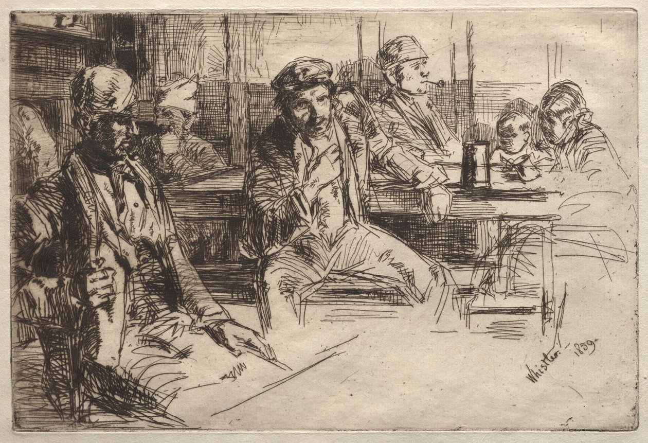 Satamatyöntekijät tekijältä James McNeill Whistler