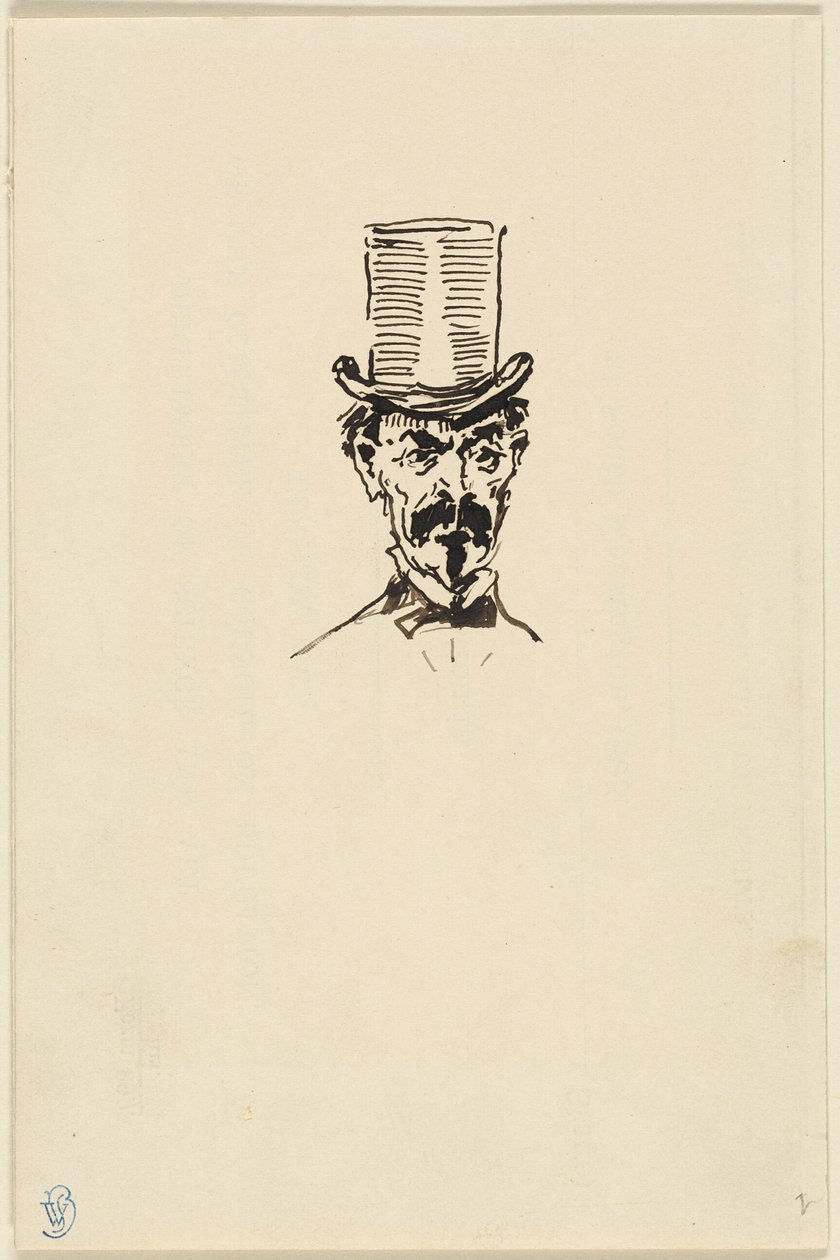 Mies silinterihattu päässä tekijältä James McNeill Whistler