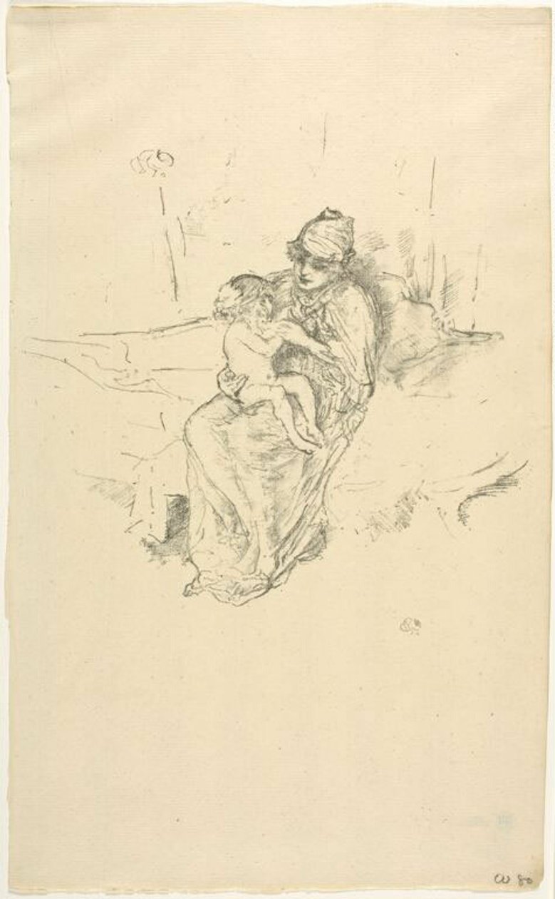 Äiti ja lapsi nro 1 tekijältä James McNeill Whistler
