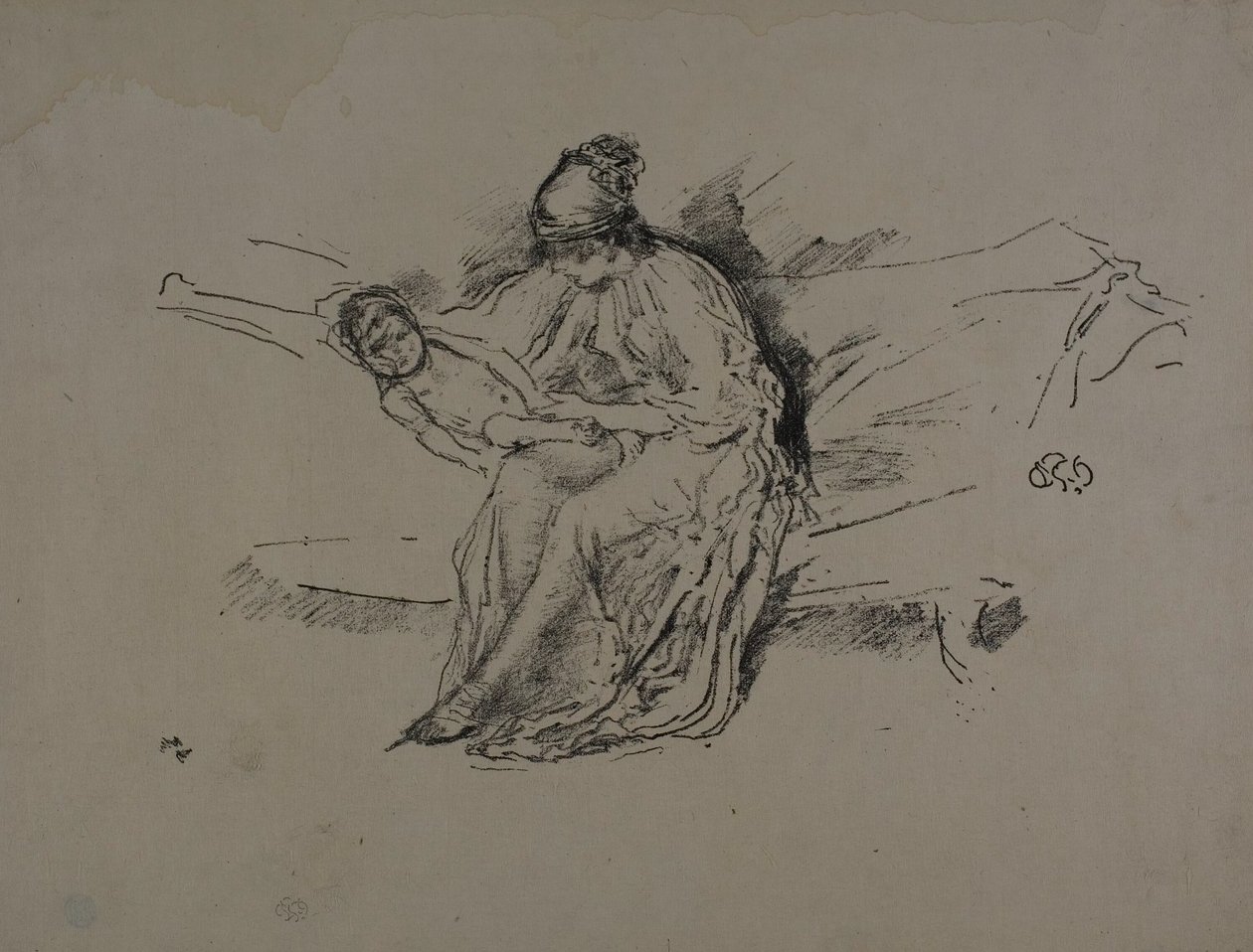 Äiti ja lapsi, nro 4 tekijältä James Abbott McNeill Whistler