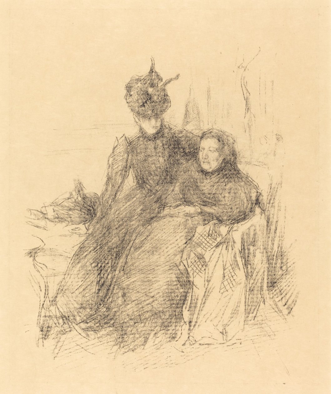 Äiti ja tytär tekijältä James Abbott McNeill Whistler