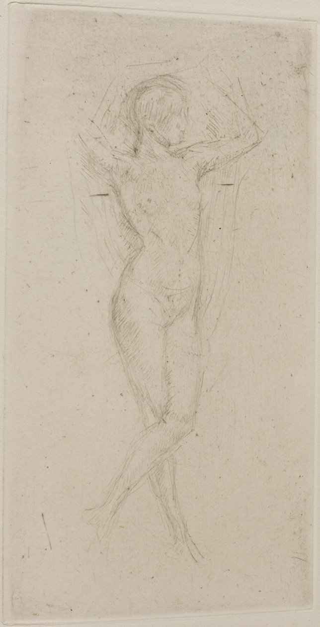 Alaston tyttö kädet koholla tekijältä James Abbott McNeill Whistler