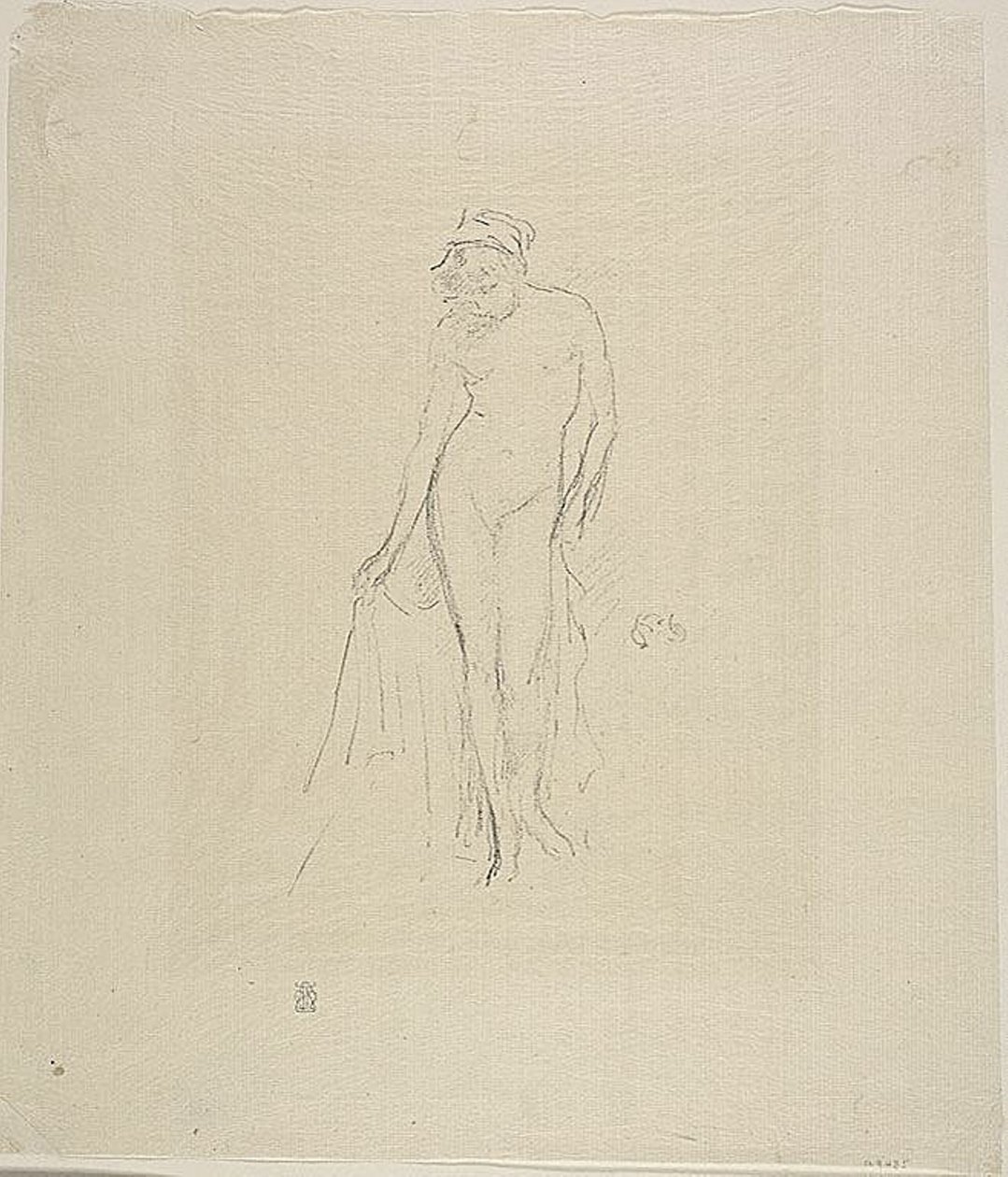 Model nu, Standingfinnish tekijältä James Abbott McNeill Whistler