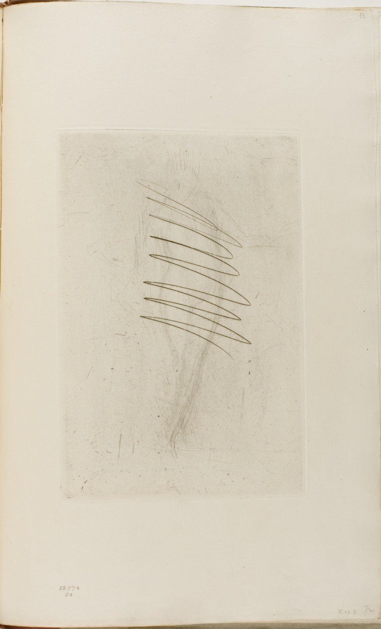 Alaston nainen seisomassa, käsi lantiolla tekijältä James Abbott McNeill Whistler