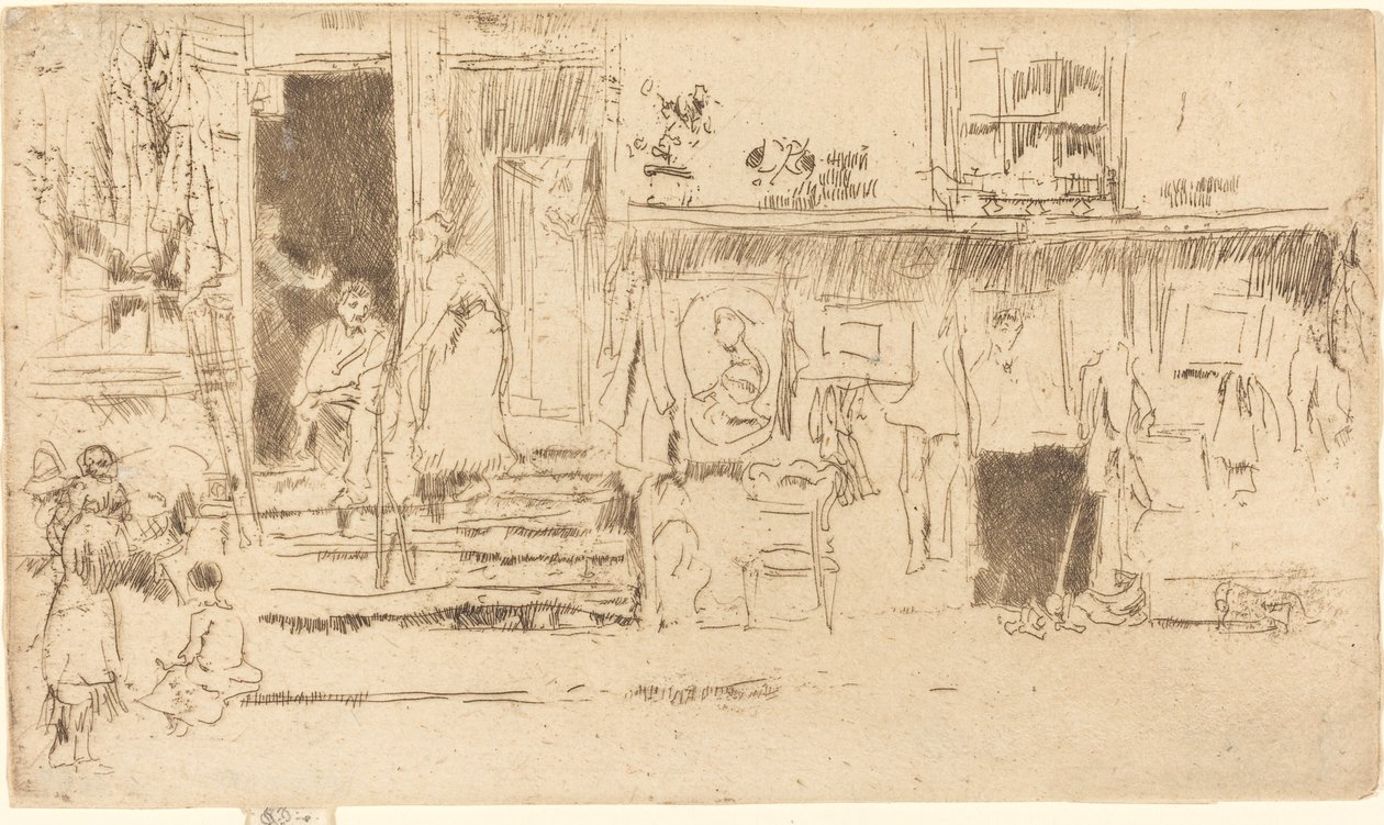 Vanha vaatekauppa, nro II tekijältä James Abbott McNeill Whistler