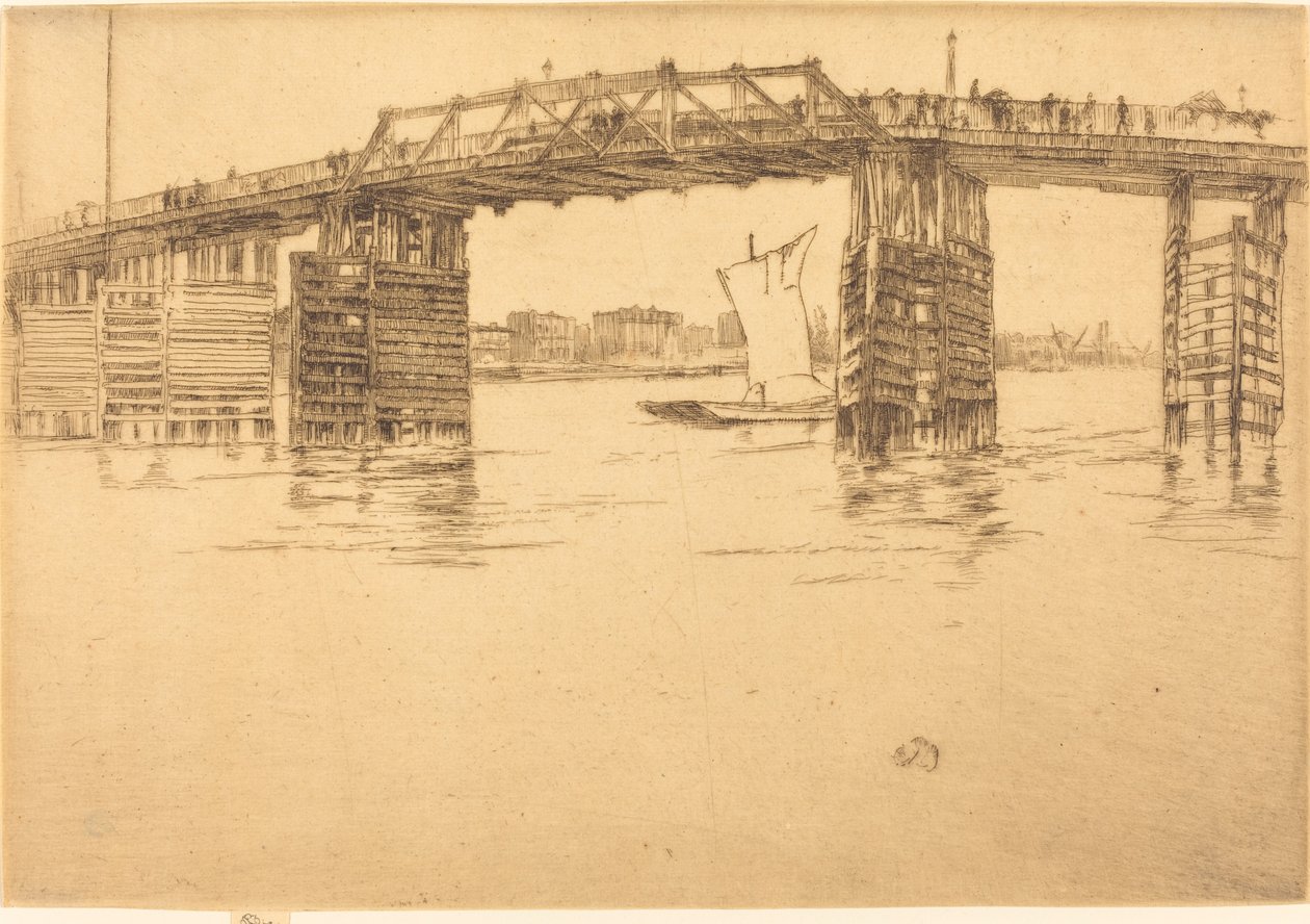 Vanha Battersean silta tekijältä James Abbott McNeill Whistler