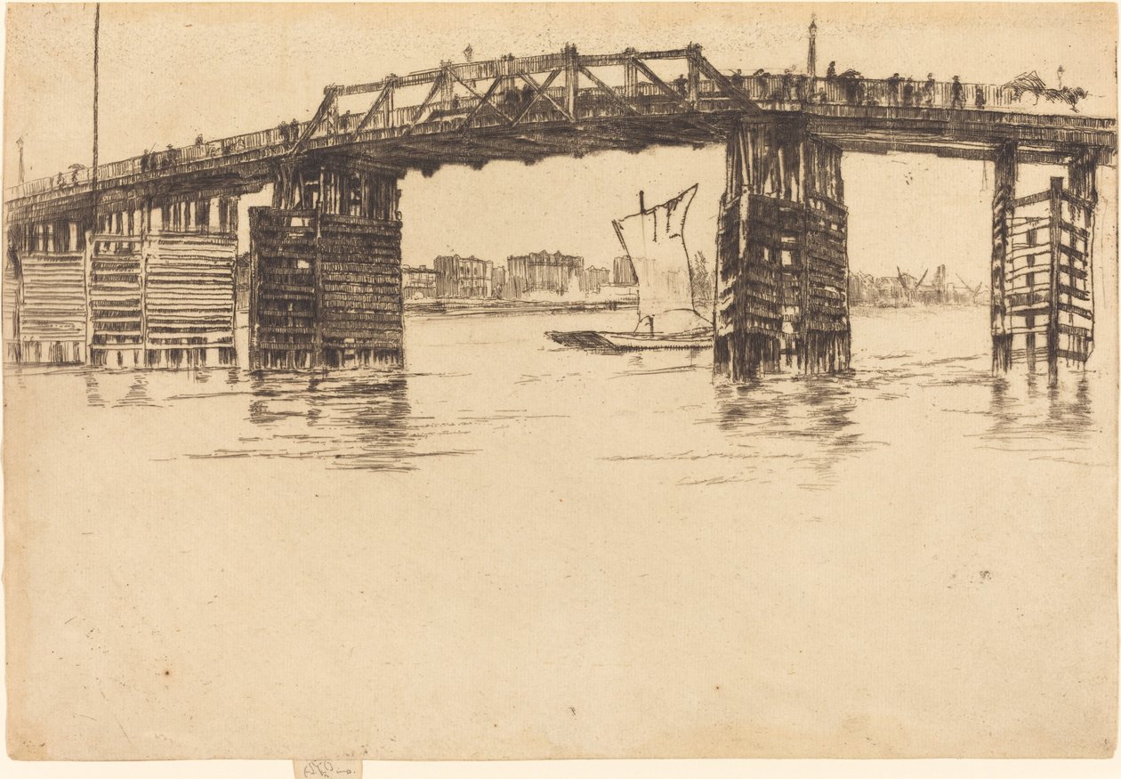 Vanha Battersean silta tekijältä James Abbott McNeill Whistler