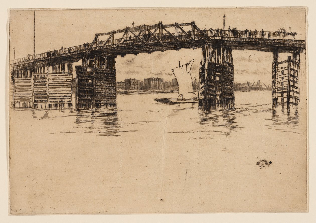 Vanha Battersean silta tekijältä James Abbott McNeill Whistler