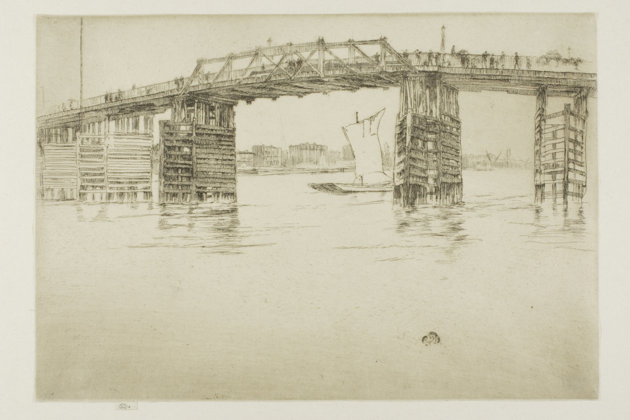 Vanha Battersean silta tekijältä James Abbott McNeill Whistler