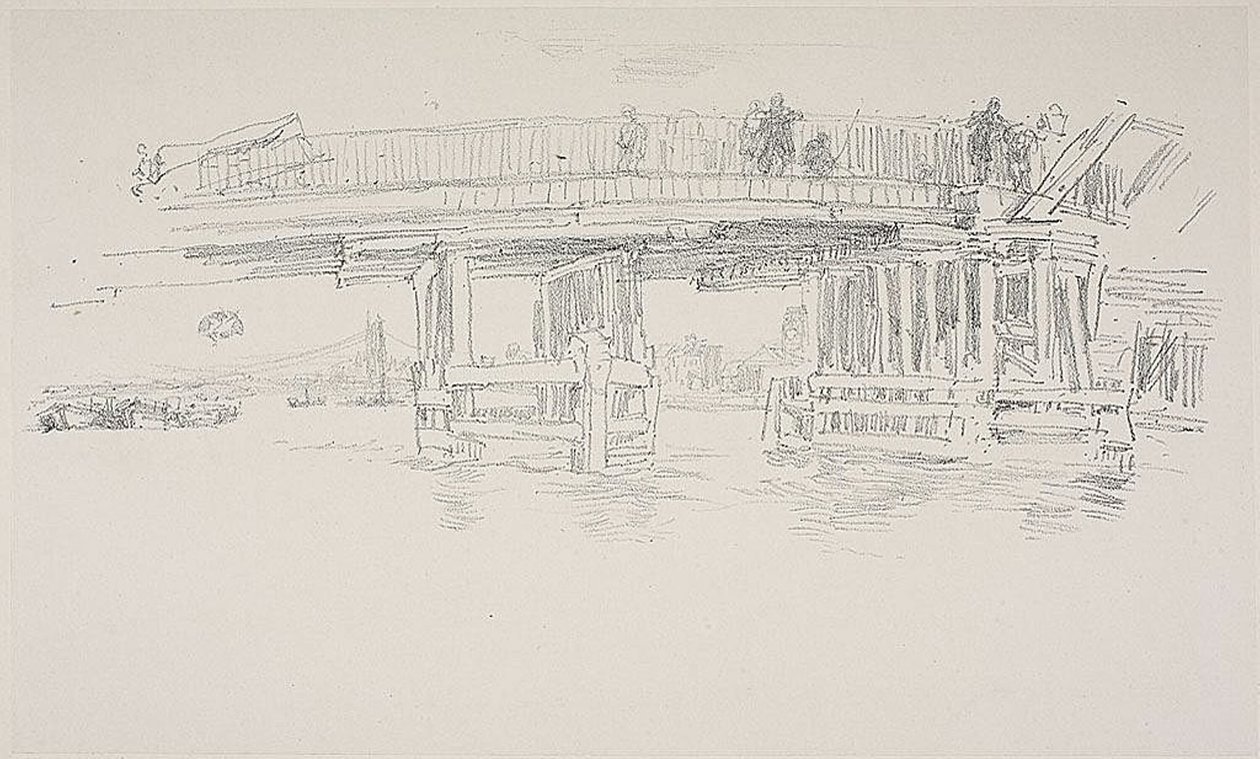 Vanha Battersean silta tekijältä James Abbott McNeill Whistler