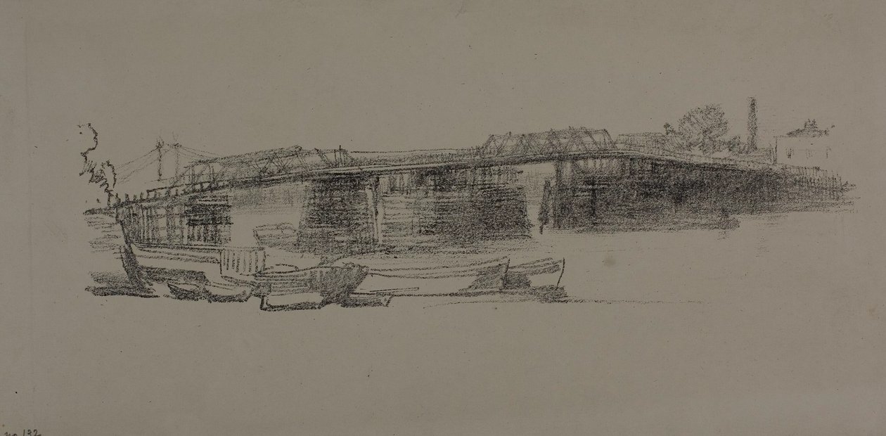 Old Battersea Bridge, nro 2 tekijältä James Abbott McNeill Whistler