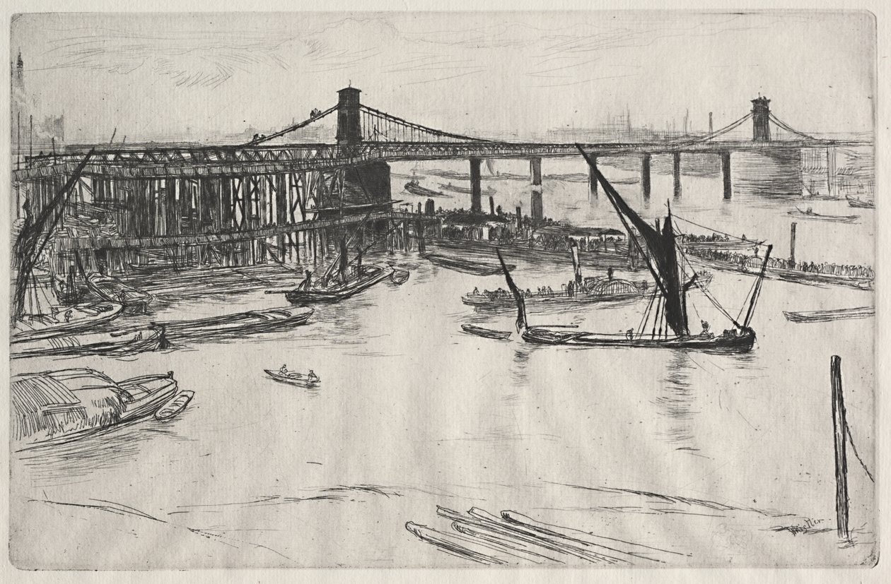Vanha Hungerfordin silta tekijältä James McNeill Whistler